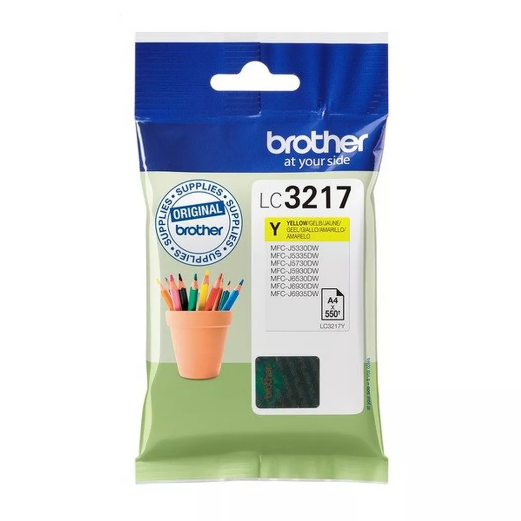 Brother – LC-3217Y Druckerpatrone Original Gelb, One Size