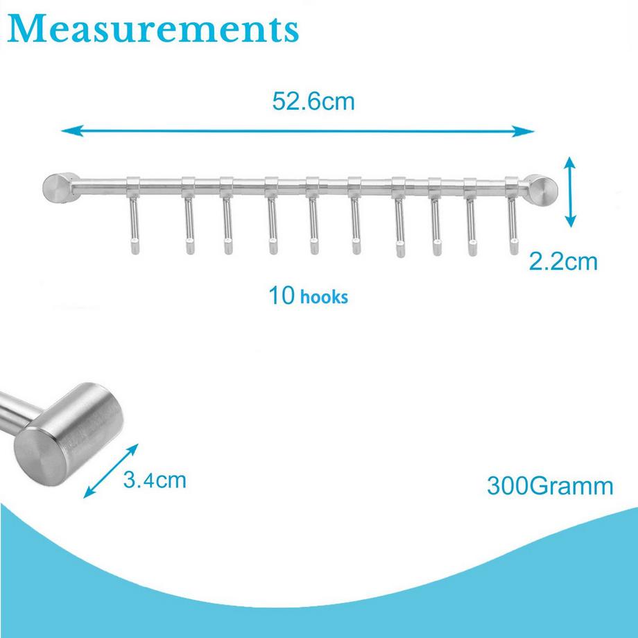 Intirilife Barre De Suspension De Cuisine  