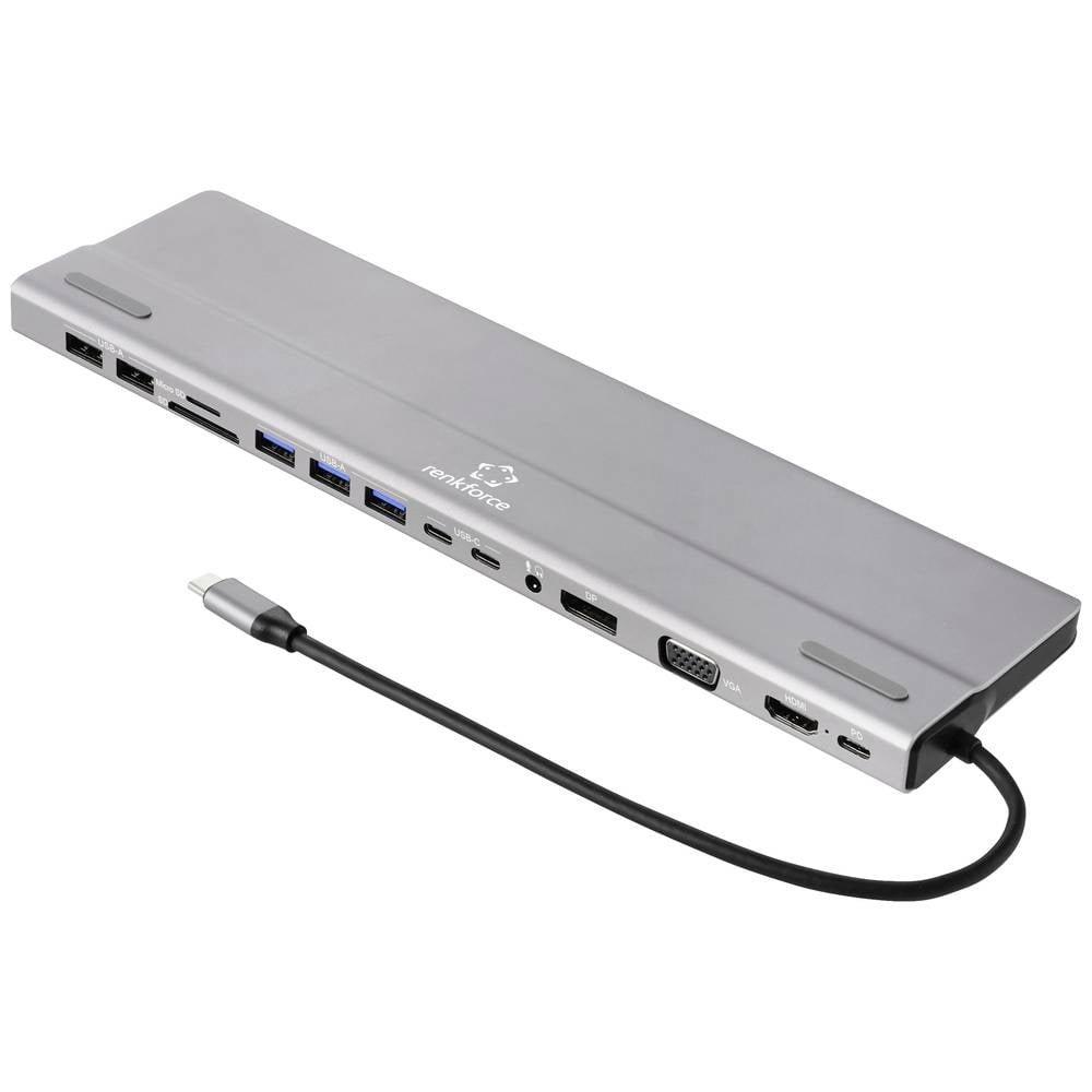 Renkforce  Renkforce 15-in-1 USB-C Notebook Dockingstation 