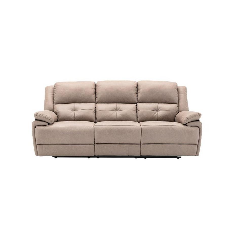 Vente-unique Canapé 3 places relax électrique en tissu DOLENE  