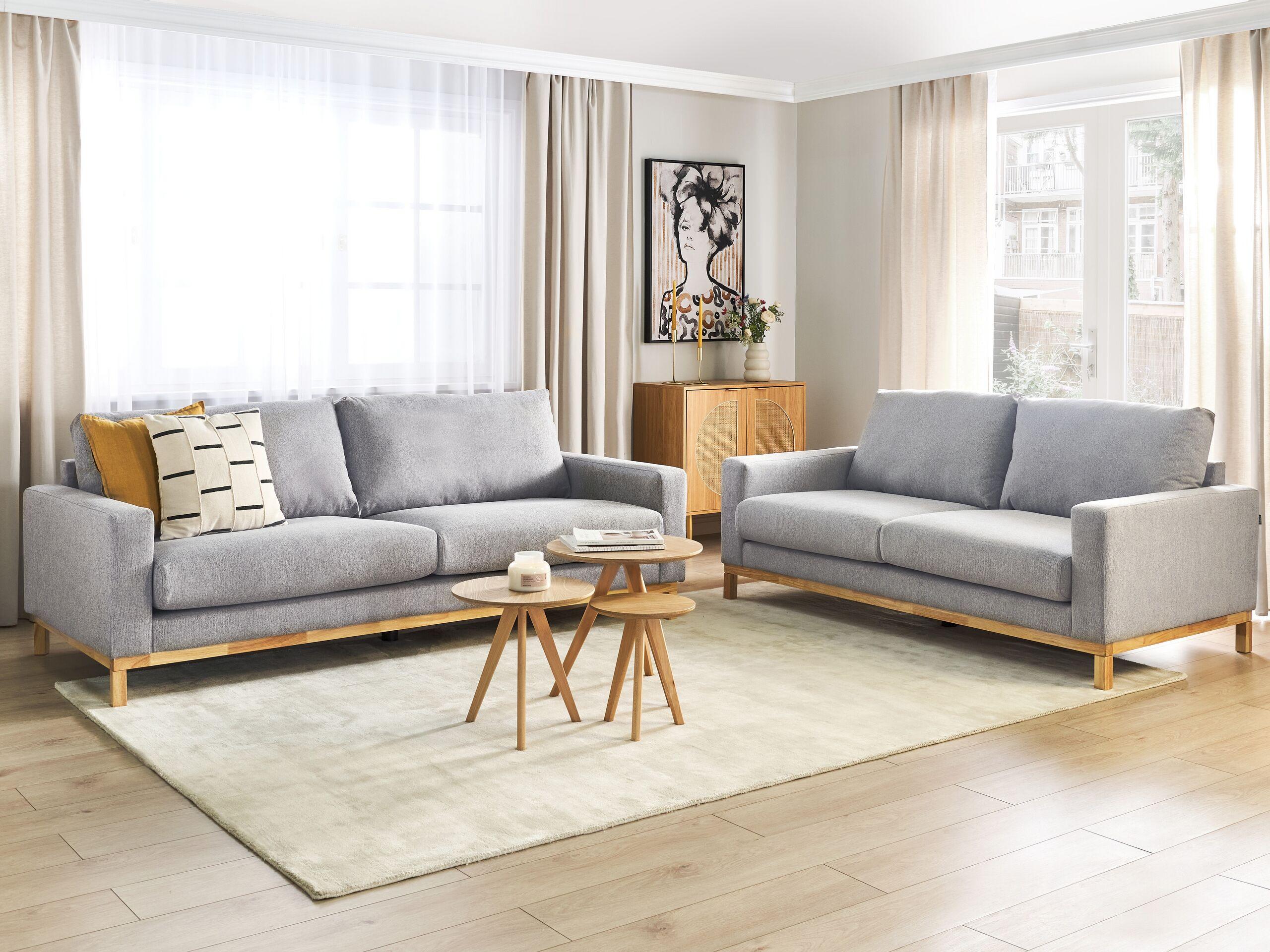 Beliani Wohnzimmer Set aus Polyester Modern SIGGARD  