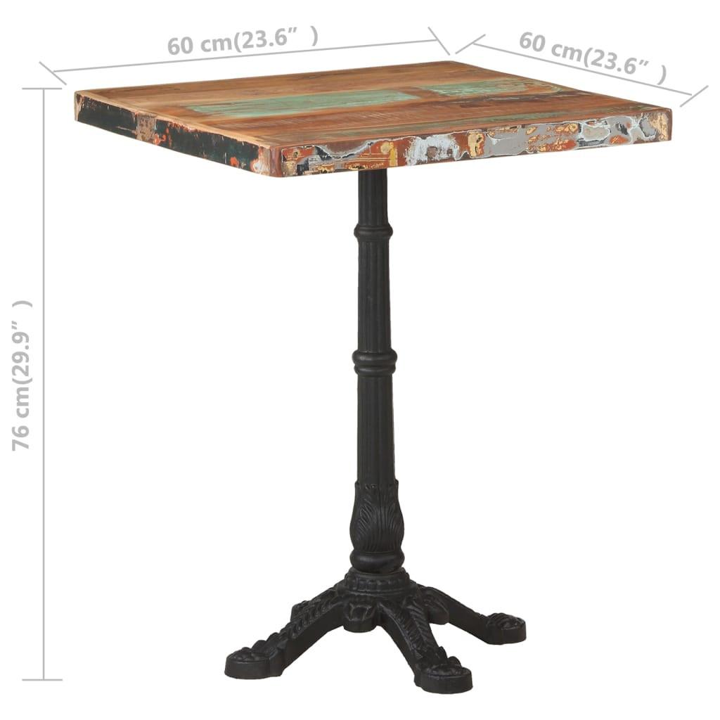 VidaXL  Table de bistro bois 