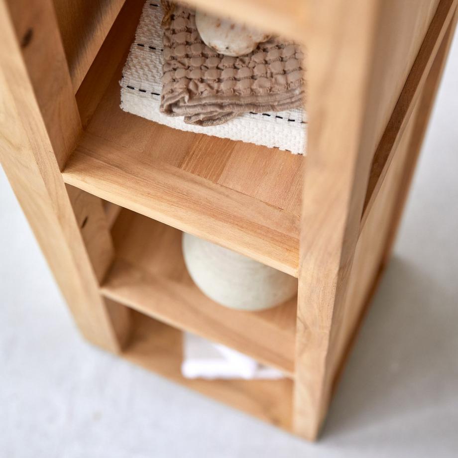 Tikamoon Colonne oblique en teck massif Twig  