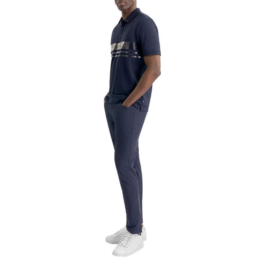 Calvin Klein Polo Manches Courtes avec Logo Métallique  