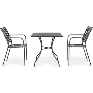 mutoni Table de jardin Kelsie anthracite 70x70  