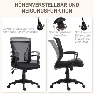 HOMCOM Chaise de bureau  