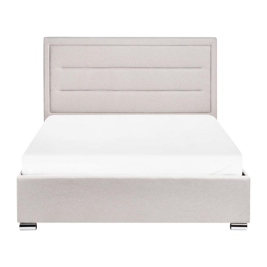 Beliani Lit ottoman en Tissu Moderne ROUEN  