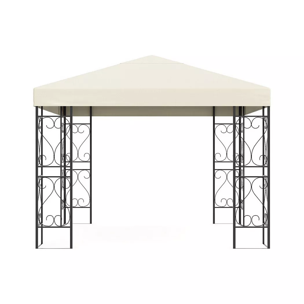 Vente-unique - Pergola polyester, 300X300CM, Schwarz