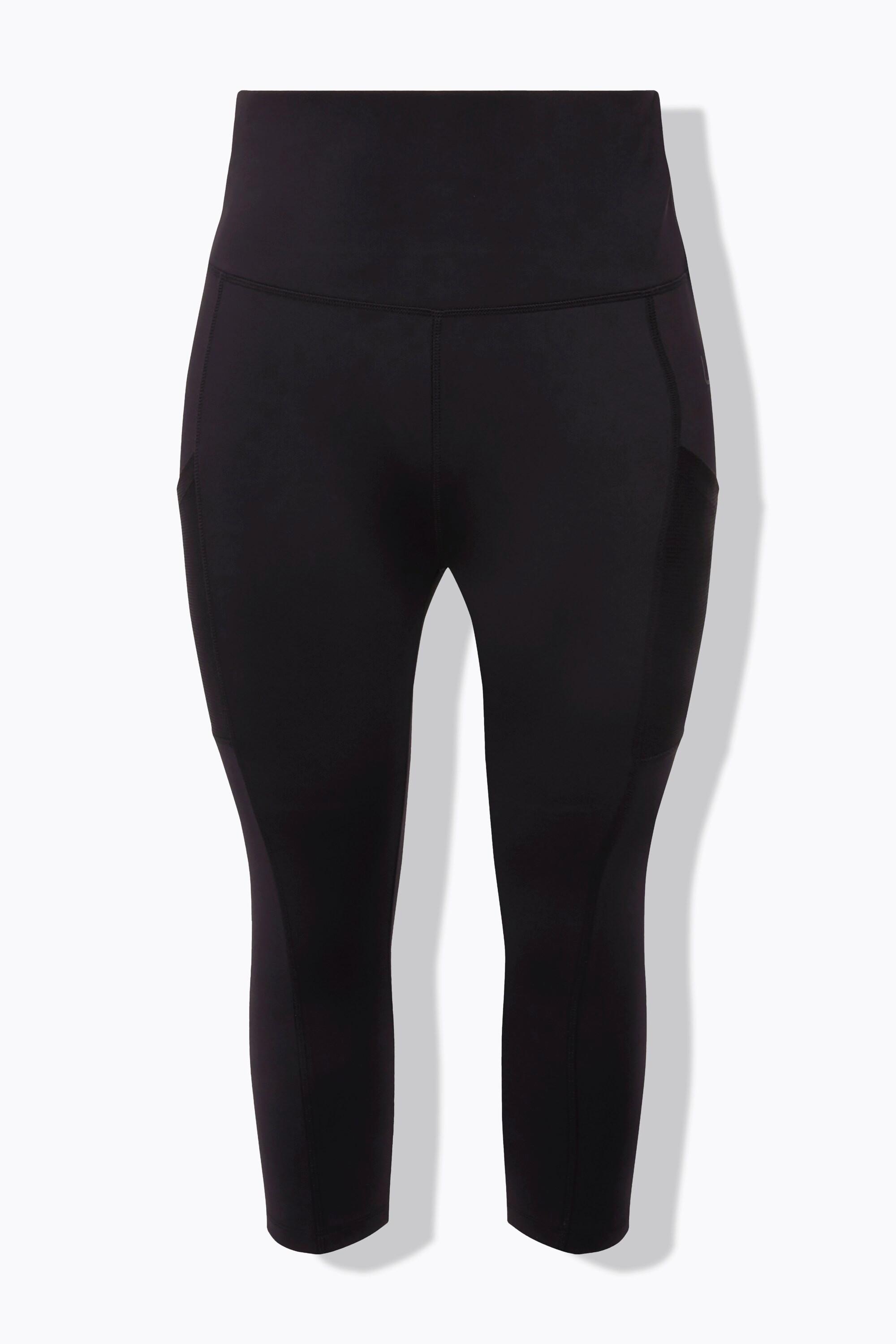 Ulla Popken  Legging 3/4 à taille haute, longueur au mollet, sèche rapidement 