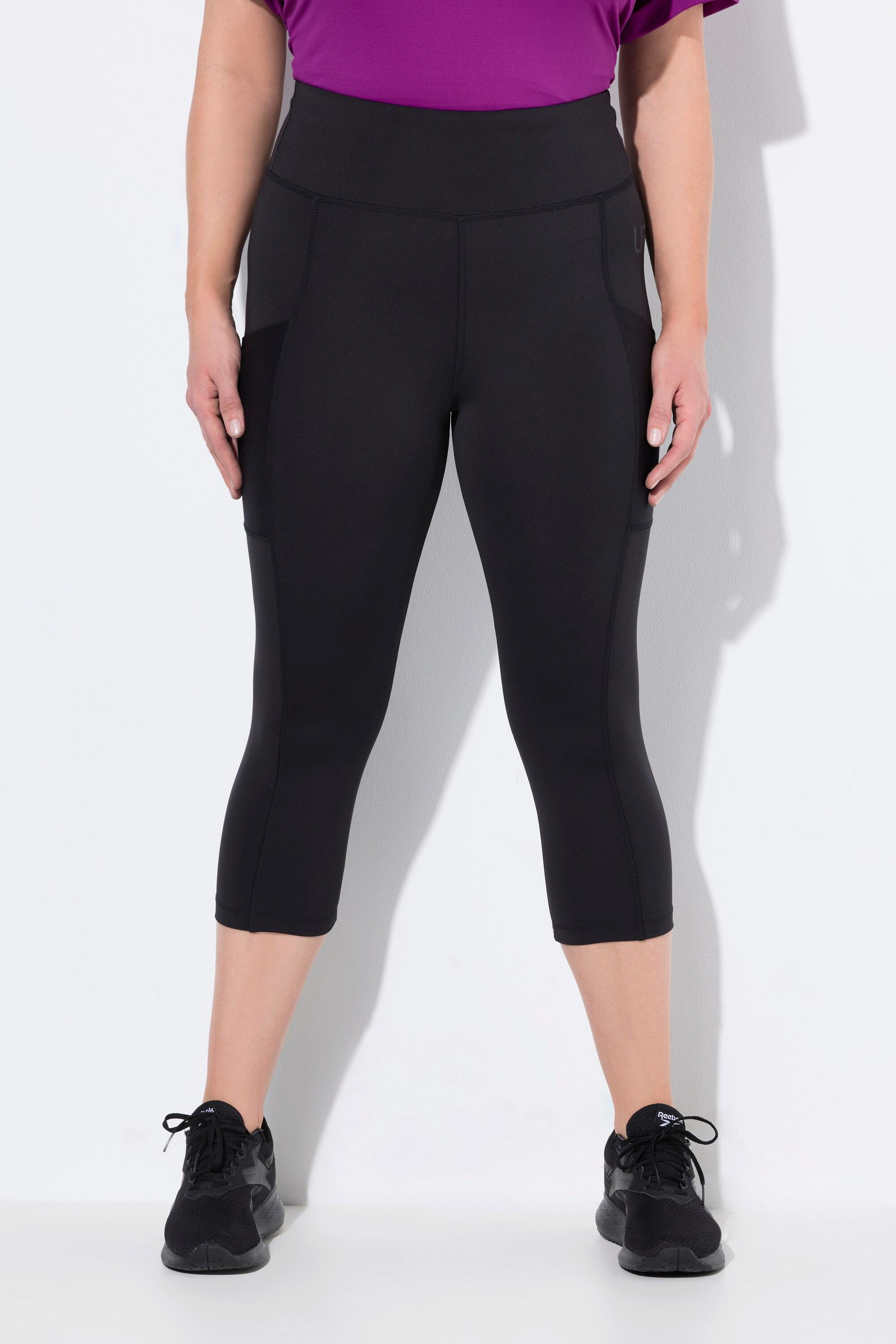 Ulla Popken  Legging 3/4 à taille haute, longueur au mollet, sèche rapidement 