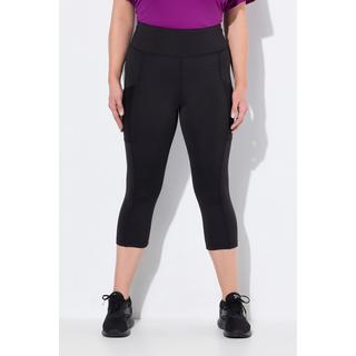 Ulla Popken  Legging 3/4 à taille haute, longueur au mollet, sèche rapidement 