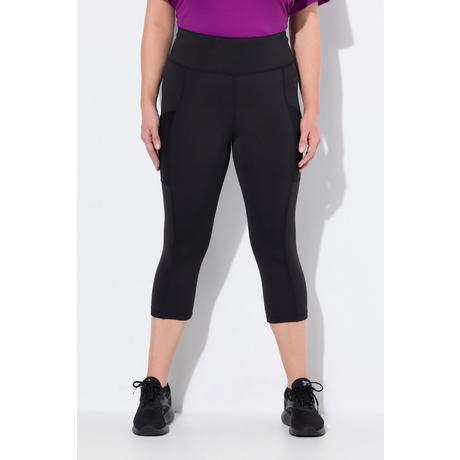 Ulla Popken  Legging 3/4 à taille haute, longueur au mollet, sèche rapidement 