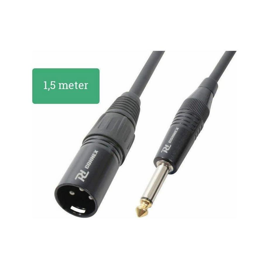 PD-Connex  CX38-1 XLR 3 Pole, female - Klinke 6,3mm, male 1.5 m 