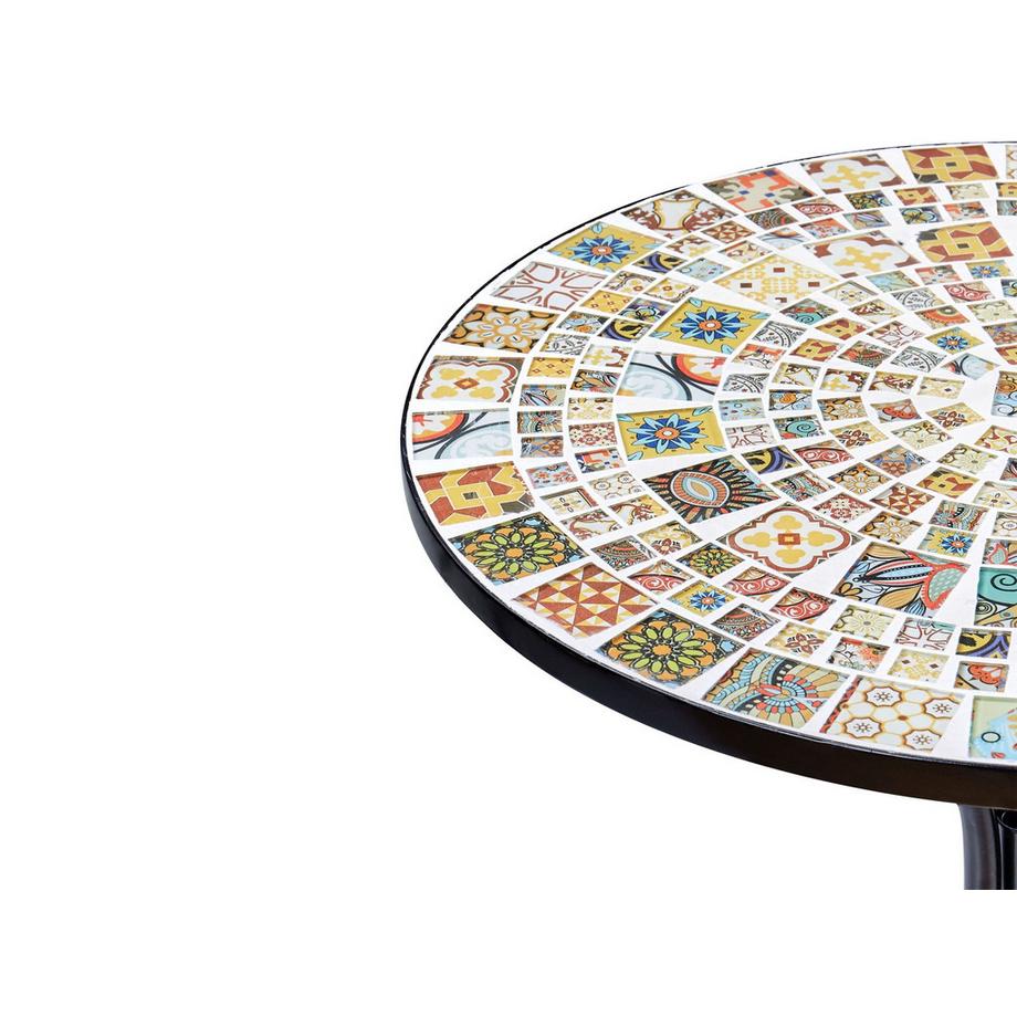 Beliani Outdoor Bistrotisch aus Eisen Retro CASARIO  