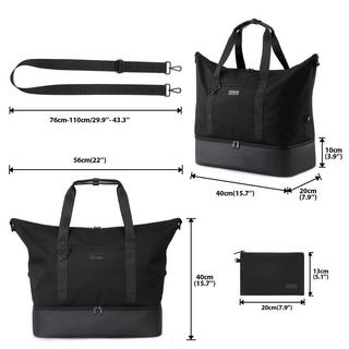 Only-bags.store Borsa da Viaggio Impermeabile Sport Notte Bagaglio a Mano  