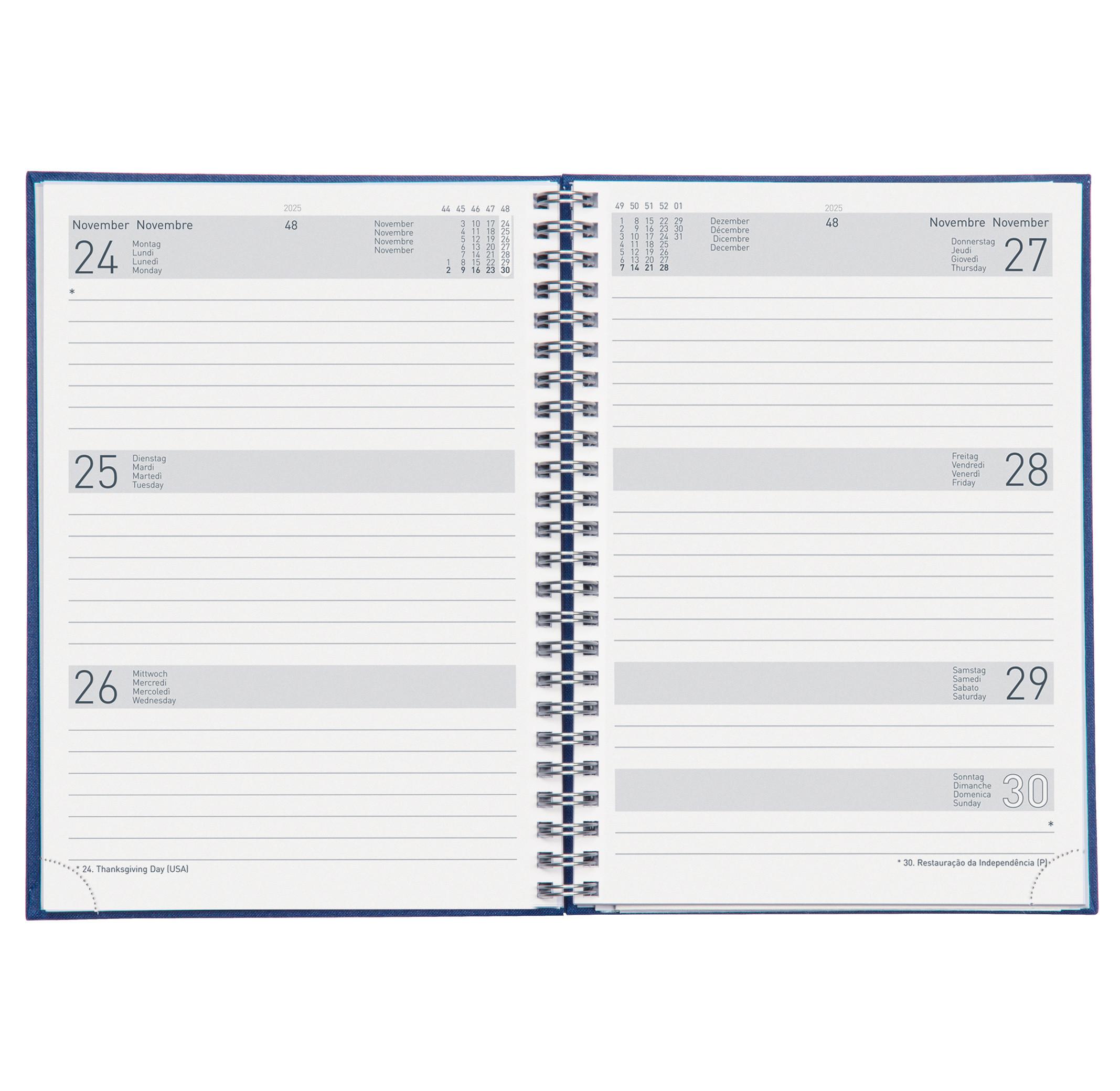 Biella Agenda de bureau Dispo Term Savanna, Wire-O  