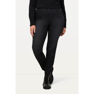 Ulla Popken  Jeggings Sienna, taglio della gamba stretto, cintura elastica 