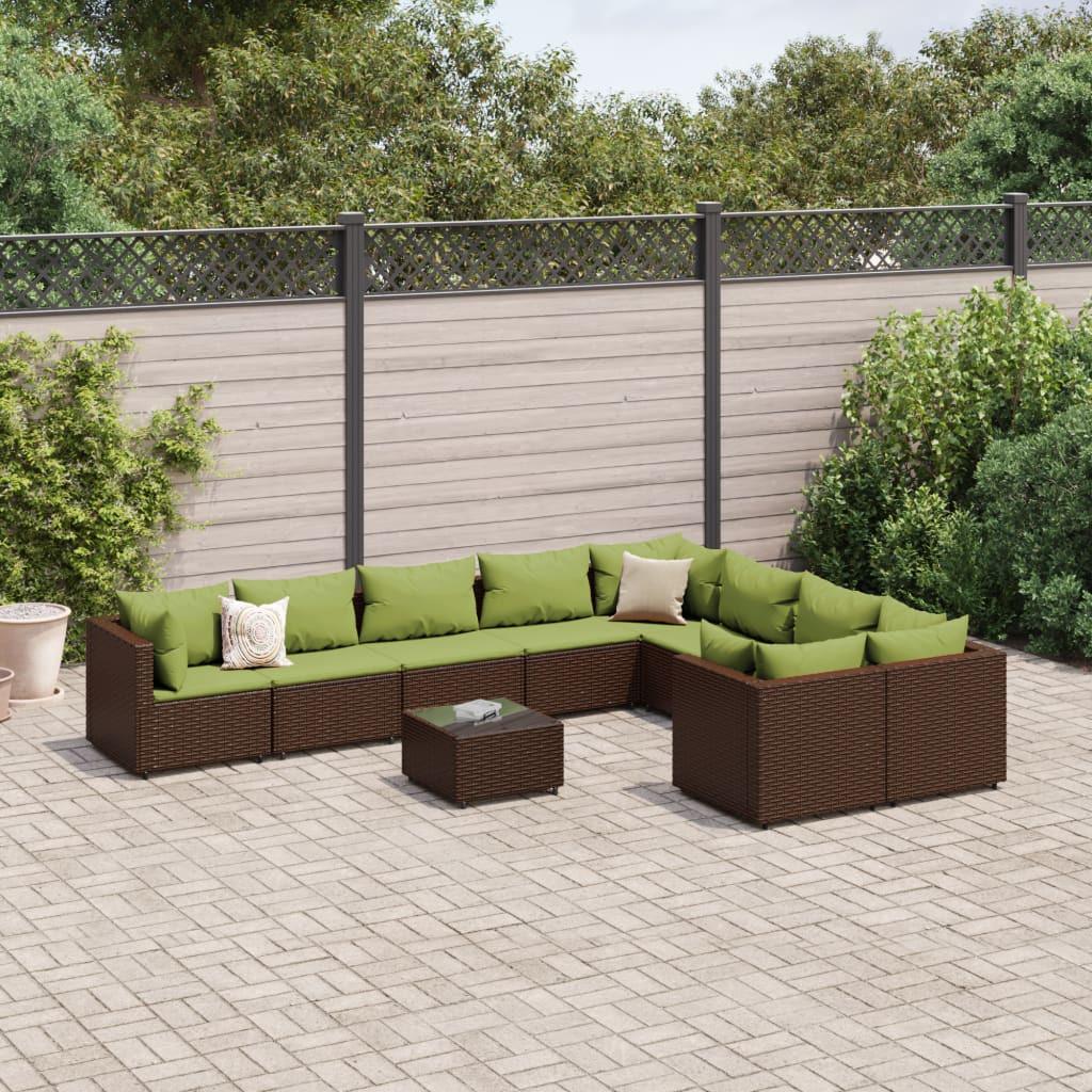 VidaXL Gartensofagarnitur poly-rattan  