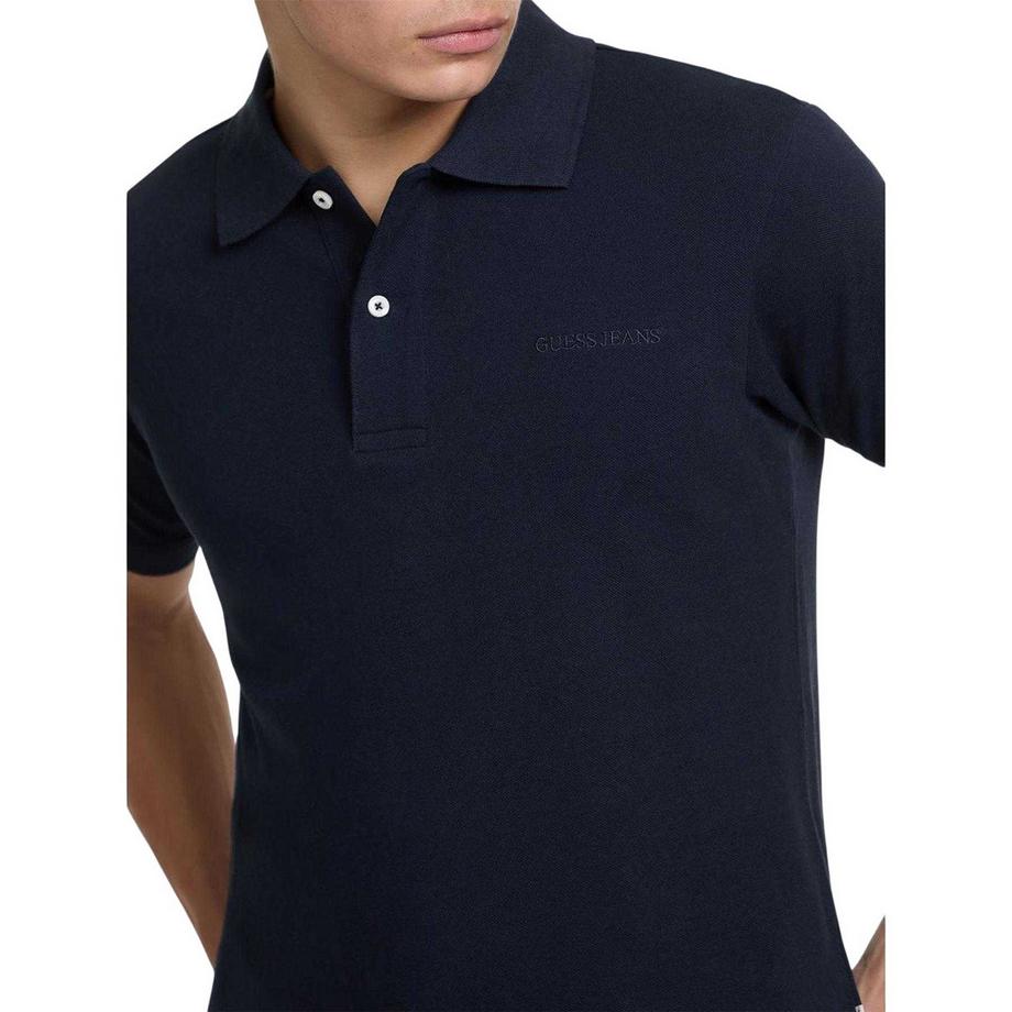 GUESS  Maglietta Polo Logo Ricamato Maniche Corte 
