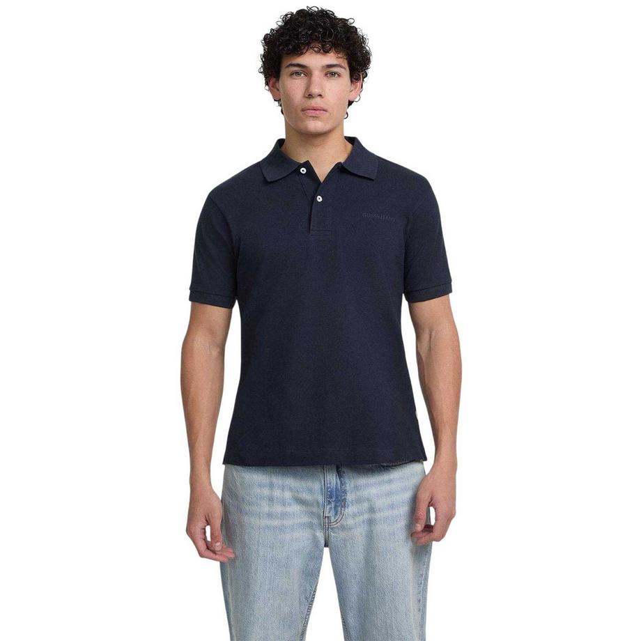 Maglietta Polo Logo Ricamato Maniche Corte