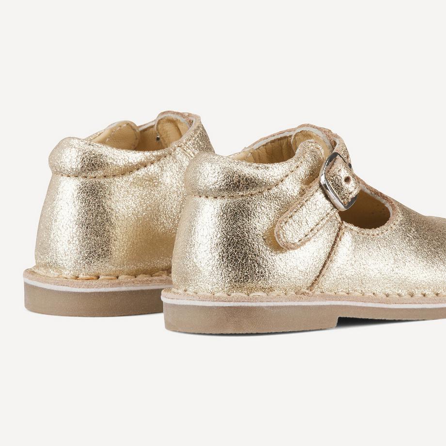 La Redoute Collections Salomés en cuir doré Salomés en cuir doré 