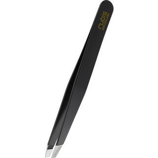 Rubis  Pinzette schräg, schwarz, Inox 
