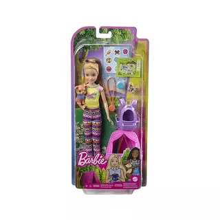 Barbie  It takes two! Camping Spielset mit Stacie Puppe und Hündchen 