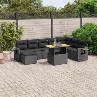 VidaXL set divano da giardino Polirattan  