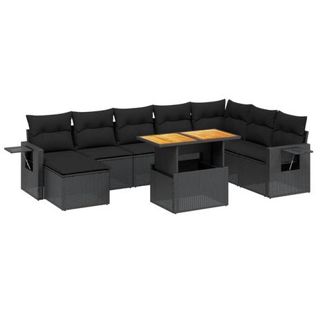 VidaXL set divano da giardino Polirattan  