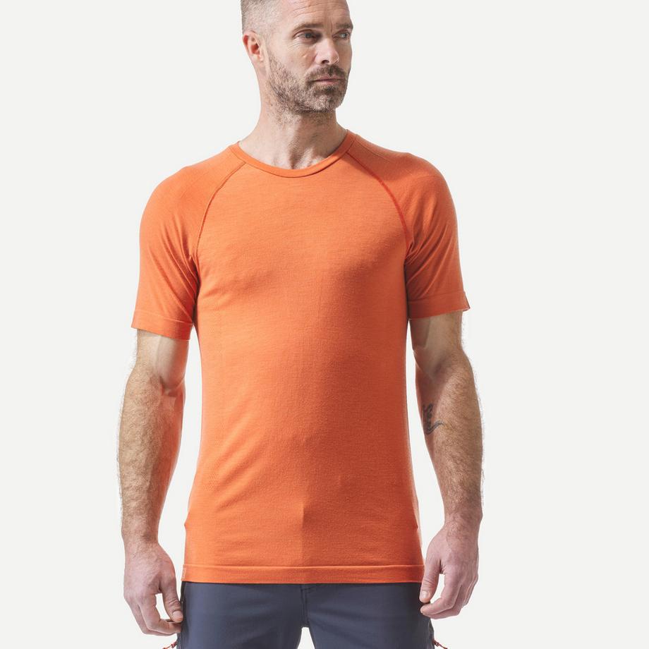 FORCLAZ  T-shirt trekking uomo maniche corte merino 