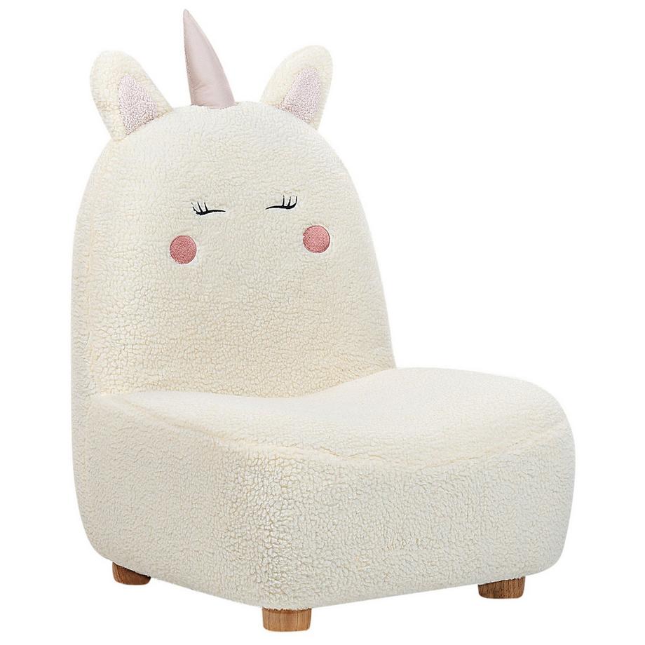 Beliani Fauteuil pour enfants en Bouclé Moderne LULEA  