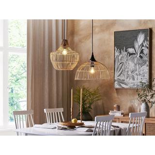 Beliani Lampadario en Rattan Boho BARARIS  