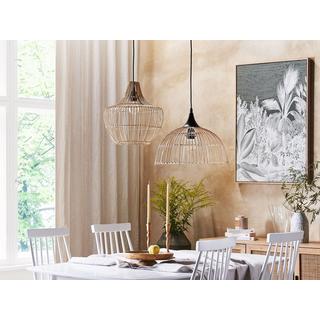 Beliani Lampadario en Rattan Boho BARARIS  