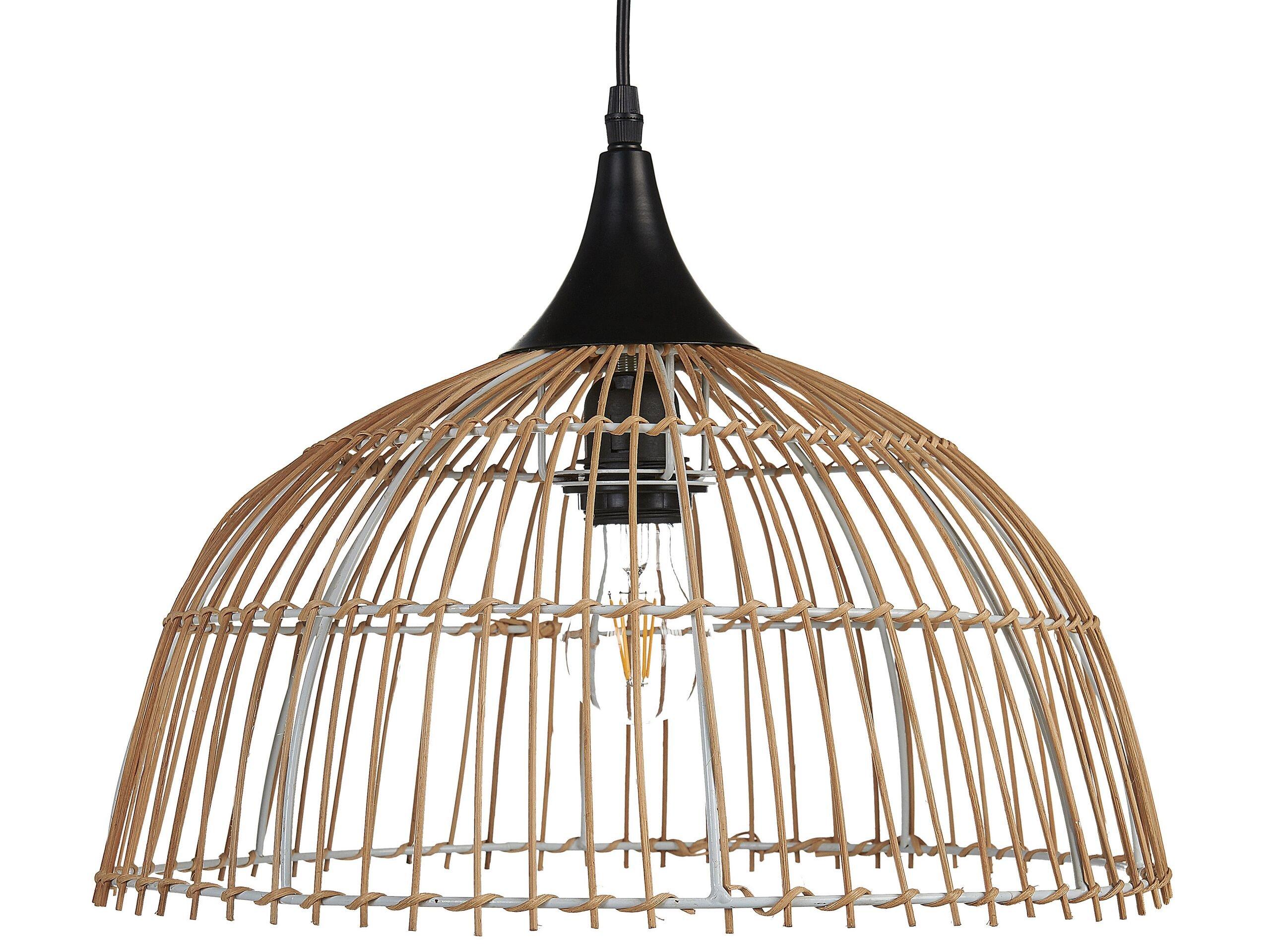 Beliani Lampadario en Rattan Boho BARARIS  