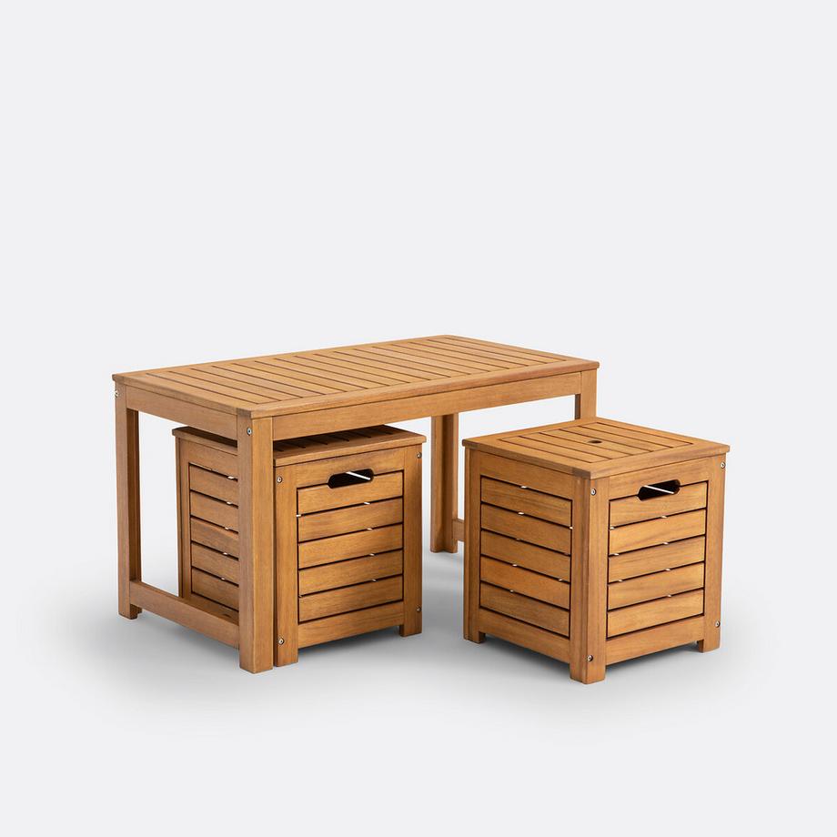 La Redoute Intérieurs Gartenbank mit Boxen Garden  