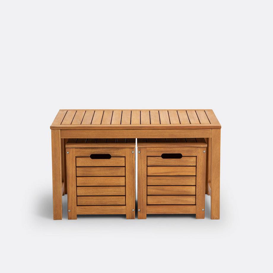 La Redoute Intérieurs Gartenbank mit Boxen Garden  