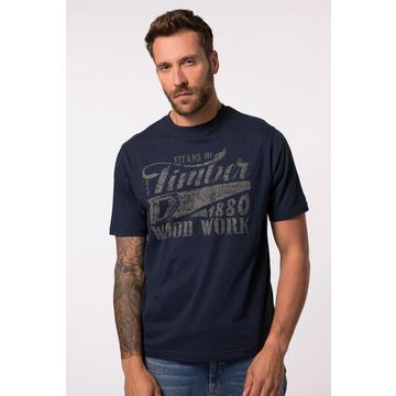 T-Shirt, Workwear, Halbarm, großer Print