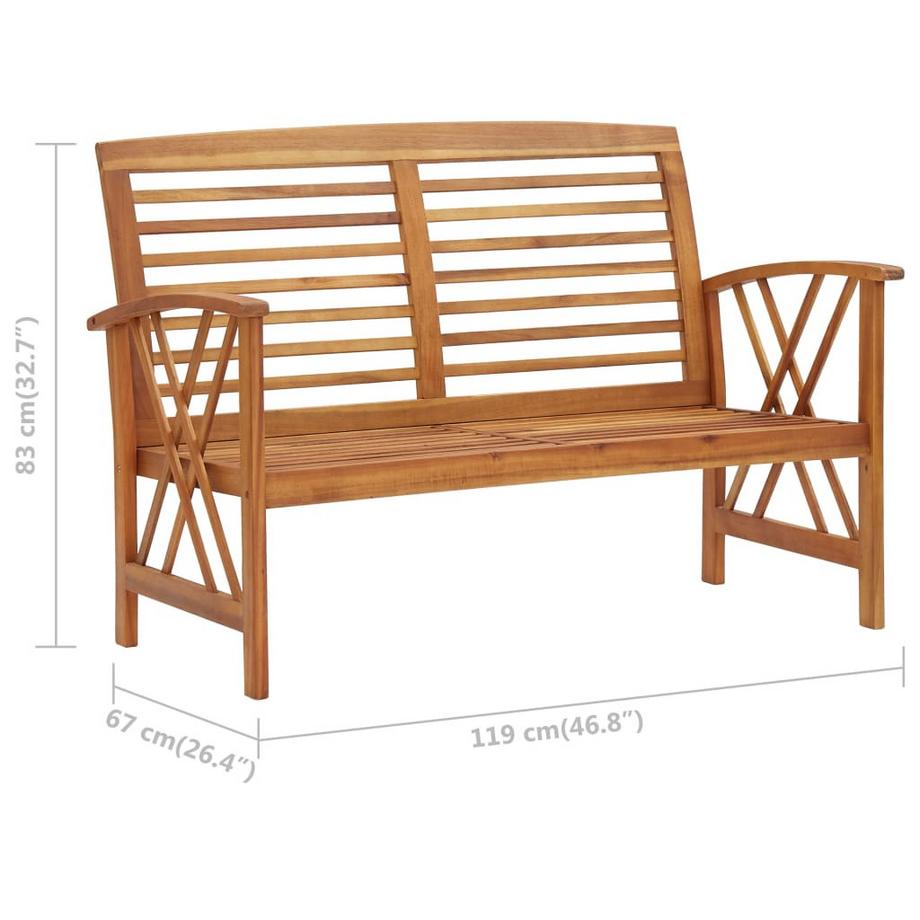 VidaXL Gartenbank holz  