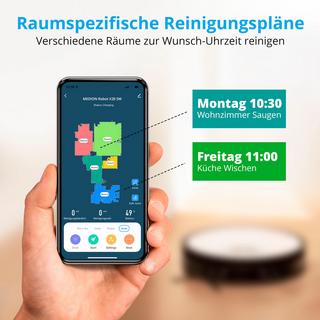 Medion Saugroboter X20 SW+ mit Absaugstation  