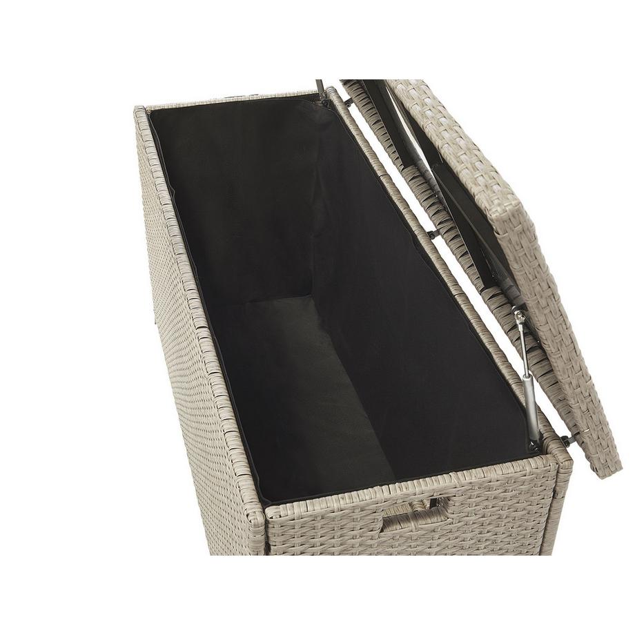 Beliani Aufbewahrungsbox aus PE Rattan Boho MODENA  