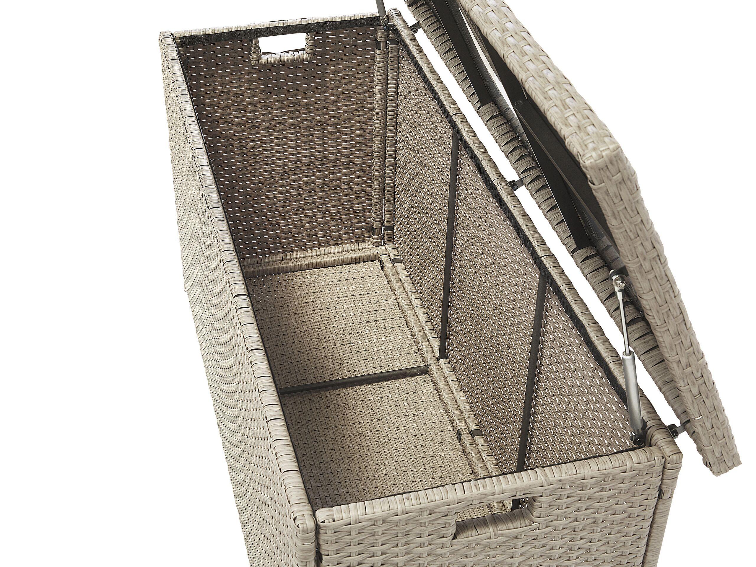 Beliani Coffre de rangement en Polyrotin Boho MODENA  