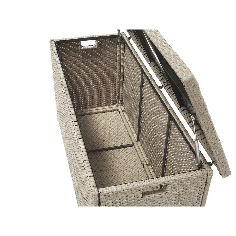 Beliani Aufbewahrungsbox aus PE Rattan Boho MODENA  
