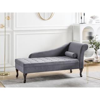 Beliani Chaiselongue aus Samtstoff Retro PESSAC  