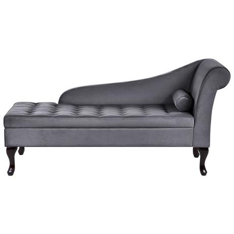 Beliani Chaiselongue aus Samtstoff Retro PESSAC  