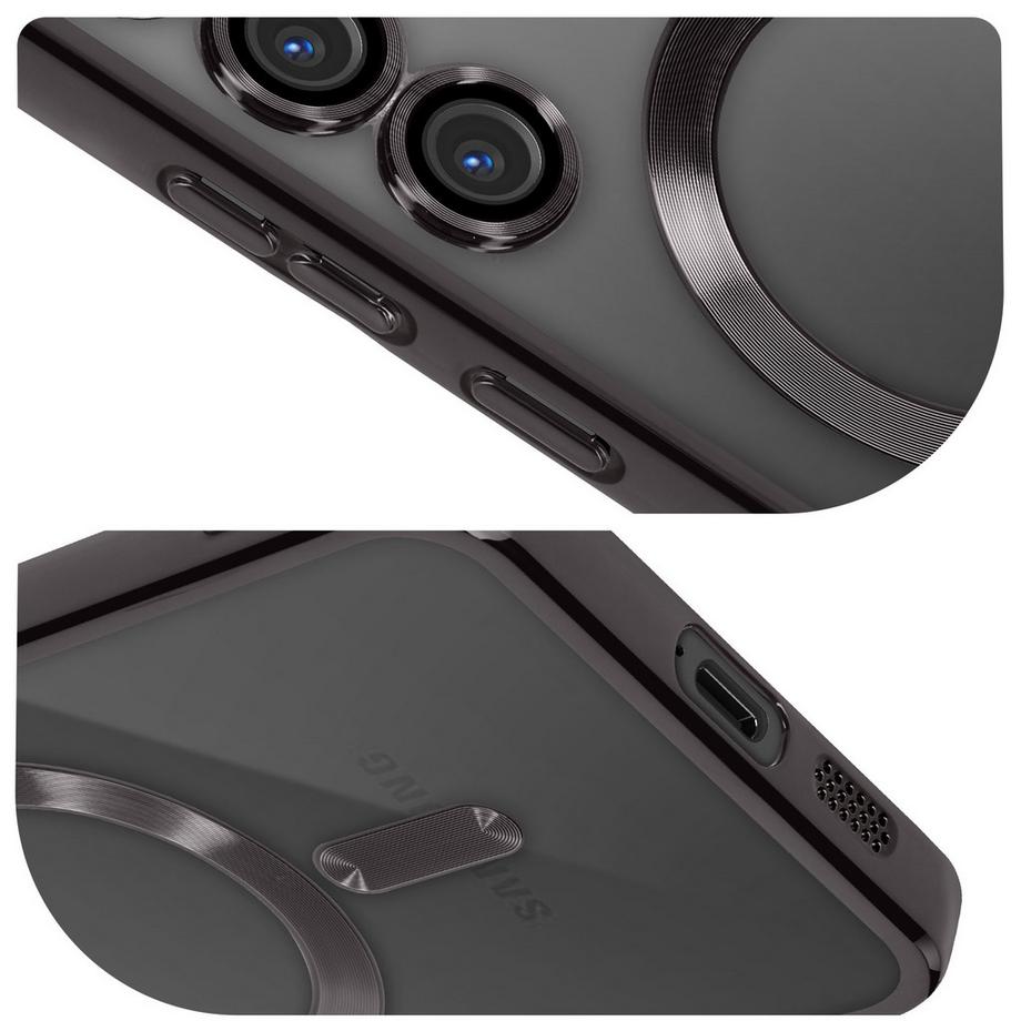 Avizar  MagSafe Hülle Samsung S24 Plus Schwarz 