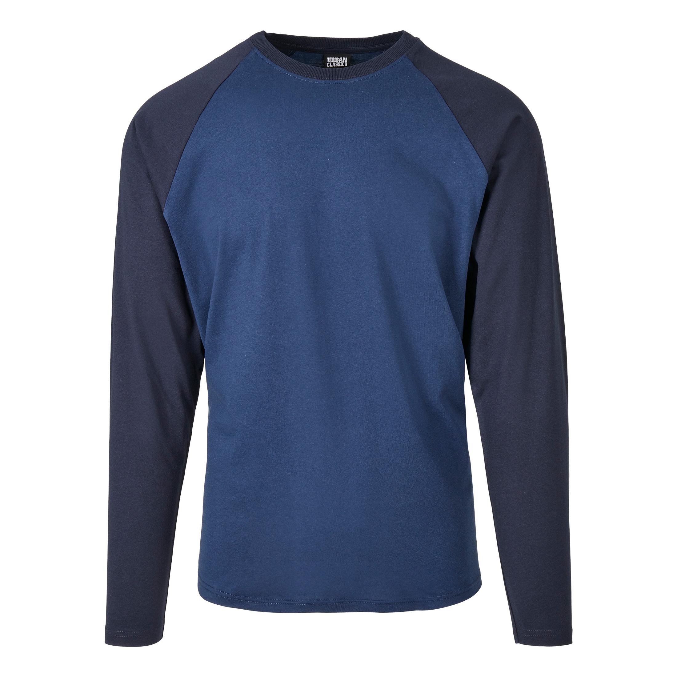URBAN CLASSICS T-shirt maniche lunghe Raglan Contrast  