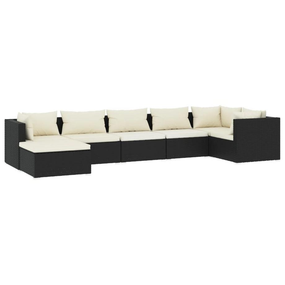Garten-lounge-set poly-rattan