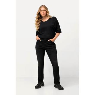 Ulla Popken  Jeans modello Sammy con gamba aderente ed effetto sdrucito 