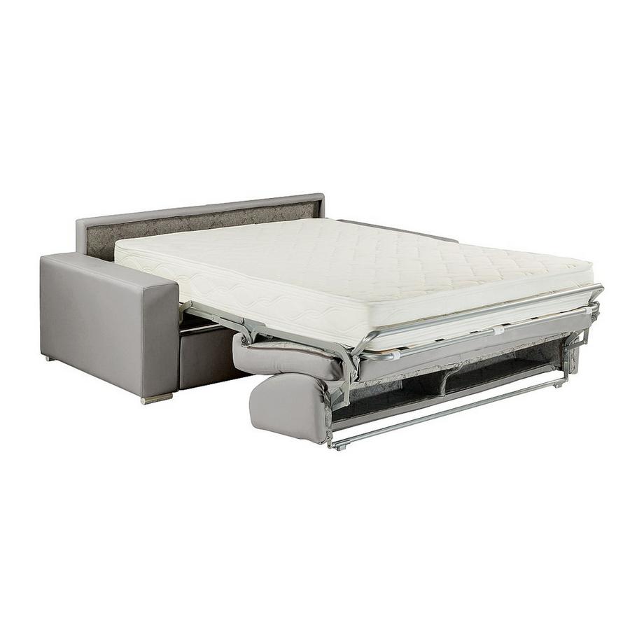 Vente-unique Canapé 3 places conible express en simili EMIR Couchage 1Matelas  