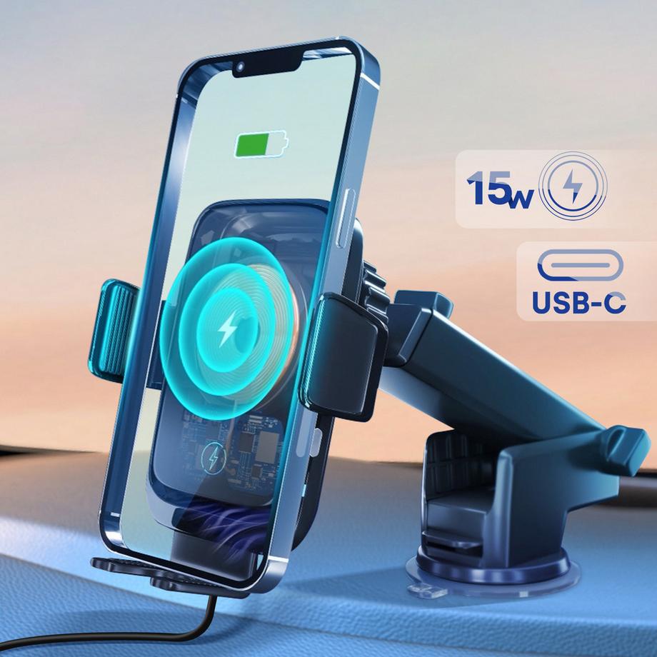 3mk Protection  Support Auto Chargeur Induction Noir 3mk 